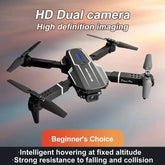 E88 Quadcopter UAV Drone with Dual HD Cameras - Black (HD Dual Camera) TM