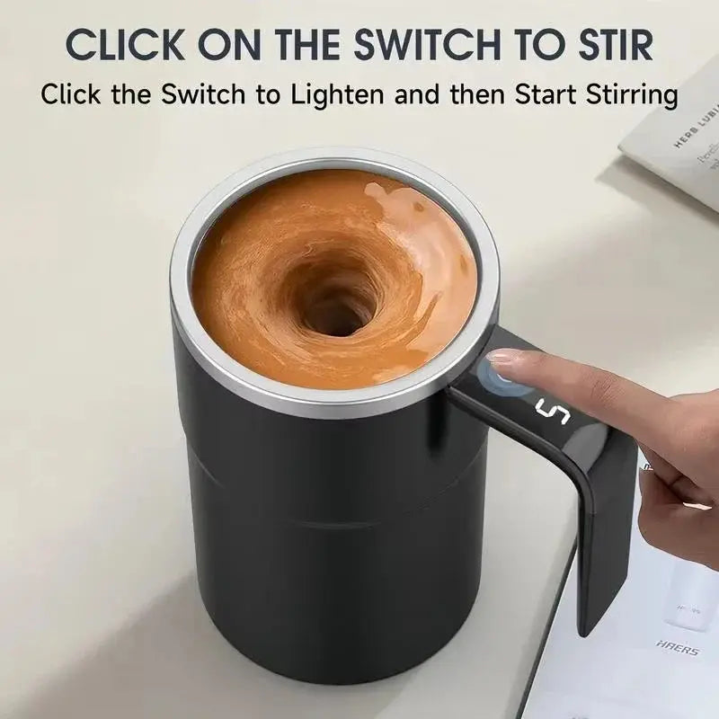 Self-Stirring Electric Coffee Mug