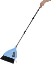 PATHOOR 2 in 1 Sweeper with Built-in Vacuum, Ultra Quiet 20,000 rpm Cordless Vacuum Sweeper in blue color.