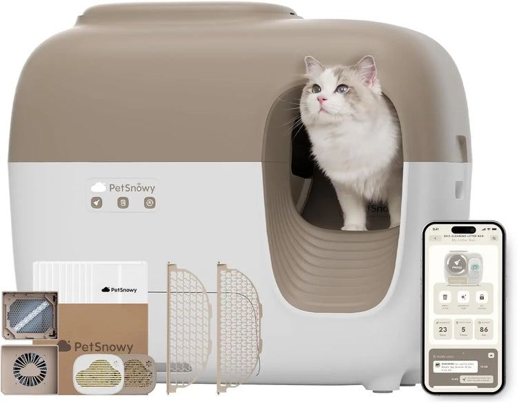 PetSnowy Self-Cleaning Cat Litter Box