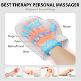 Su7 Hand Massager with Heat and Compression, 3 Massage 4 Temperatures 5 Compression Models Hand Massage for Arthritis & Carpal Tunnel, Ideal Gifts for Women/Men