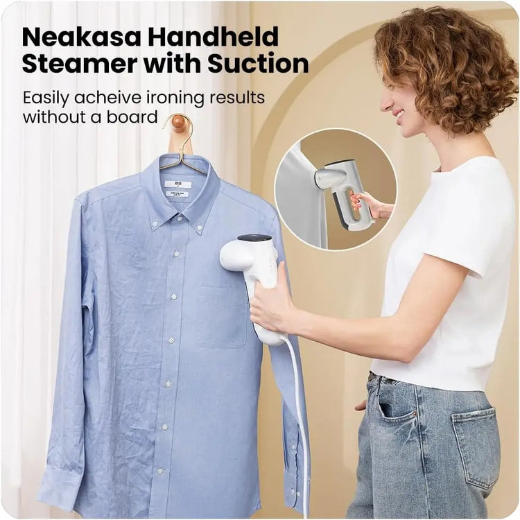 Neakasa Magic 1 Portable Steam Straightener with Suction, Compact and Foldable, No Ironing Board Required, One Hand Operation