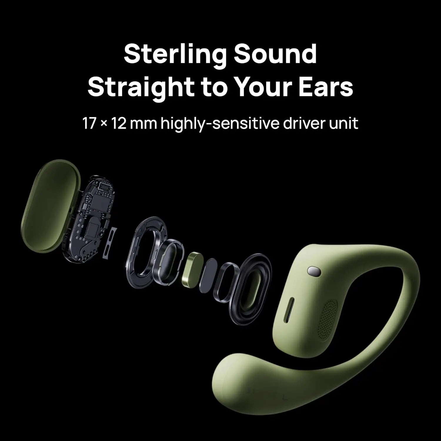 HUAWEI FreeArc Open-Ear Earbuds, Secure Fit and Comfort, IP57 Water Resistance, Dynamic Bass, 28 Hours Playtime, Sports Earphones, Headset for Running Workout Driving, iOS & Android, Bluetooth, Grey