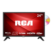 RCA 32 Inch 720P TV, Freeview HD Dolby Digital Audio DVB T2/S2 HD LED Backlighting Display Television, HDMI USB Earphone Output Media Player Monitor PS5 Xbox, Small Screen for Bedroom Kitchen Black