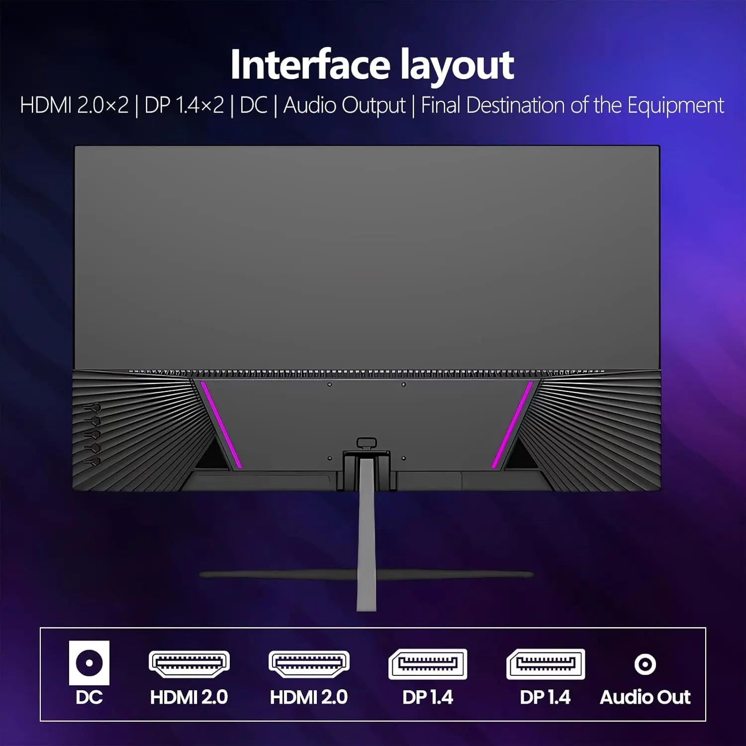 27" 2K Gaming Monitor - 120Hz, QHD PC Computer Screen IPS with AMD FreeSync, Flicker-Free, Support VESA Mountable (75x75mm)