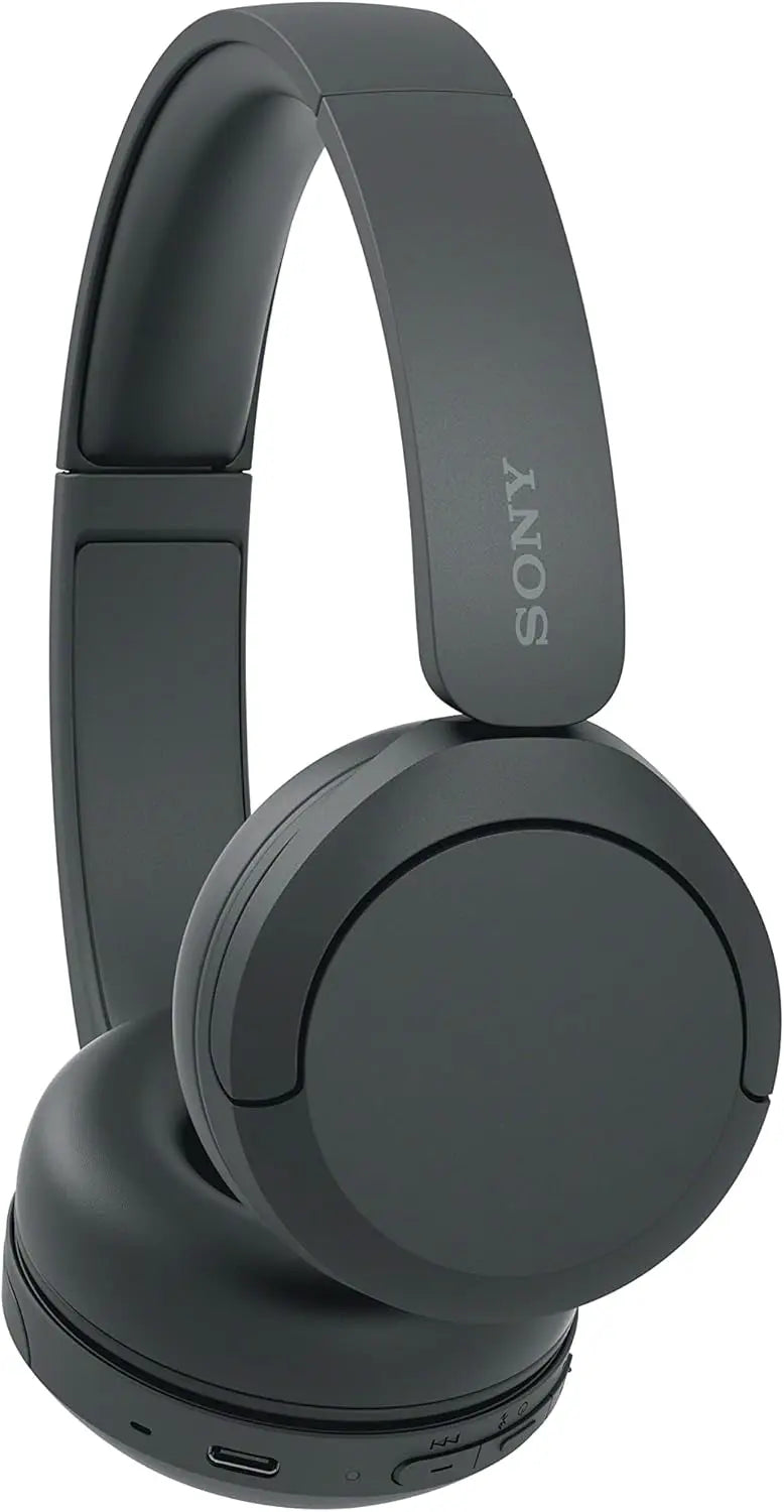 Sony WH-CH520 Wireless Bluetooth On-Ear Headphones, Lightweight Design, Up to 50hr Battery Life, Quick Charge, EQ, Clear Call Quality, iOS & Android - Black