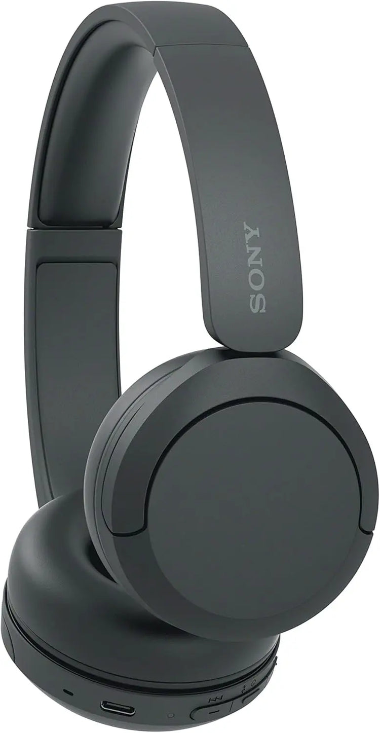 Sony WH-CH520 Wireless Bluetooth On-Ear Headphones, Lightweight Design, Up to 50hr Battery Life, Quick Charge, EQ, Clear Call Quality, iOS & Android - Black