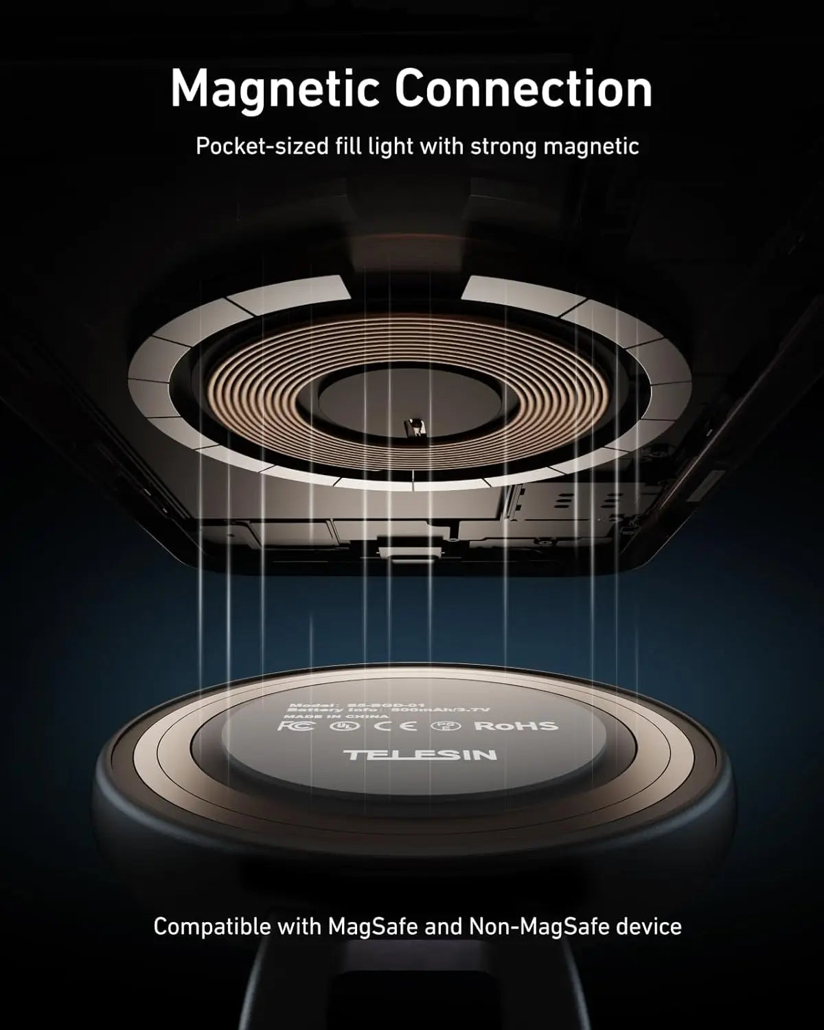 TELESIN C03 Magnetic Phone Selfie Light