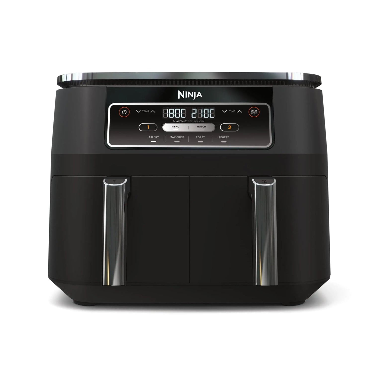 Ninja Double Stack XL Air Fryer, Vertical Dual Drawer Air Fryer with 4 cooking levels, 2 Drawers & 2 Racks, Space Saving Design, 9.5L Capacity, 6 Cooking Functions, 8 Portions, Copper Black SL400UKCP