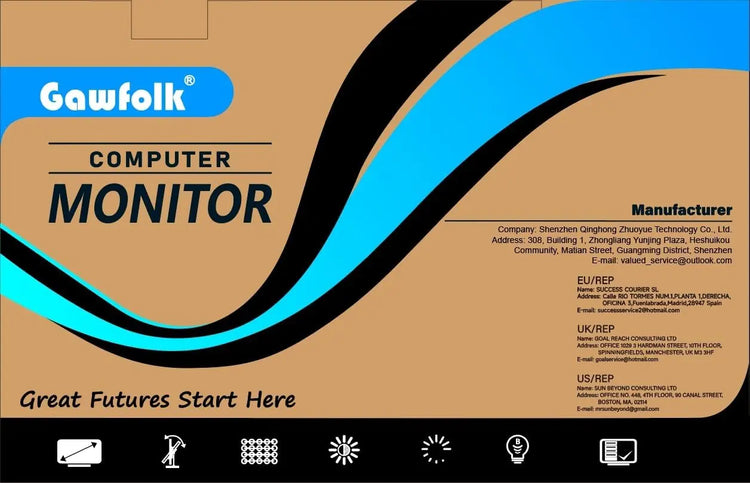 27" 2K Gaming Monitor - 120Hz, QHD PC Computer Screen IPS with AMD FreeSync, Flicker-Free, Support VESA Mountable (75x75mm)