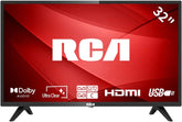 RCA 32 Inch 720P TV, Freeview HD Dolby Digital Audio DVB T2/S2 HD LED Backlighting Display Television, HDMI USB Earphone Output Media Player Monitor PS5 Xbox, Small Screen for Bedroom Kitchen Black