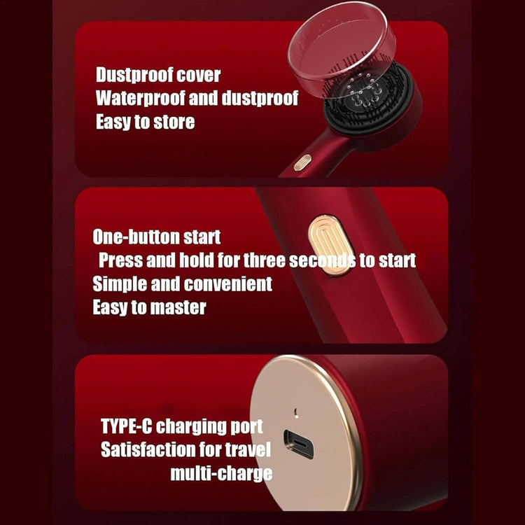 Electric Scalp Brush and Hair Massager, Reusable Brush for Hair Growth