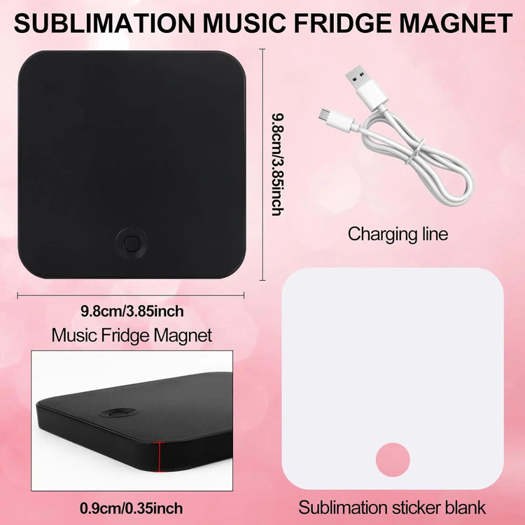 Sublimation Music Fridge Magnet