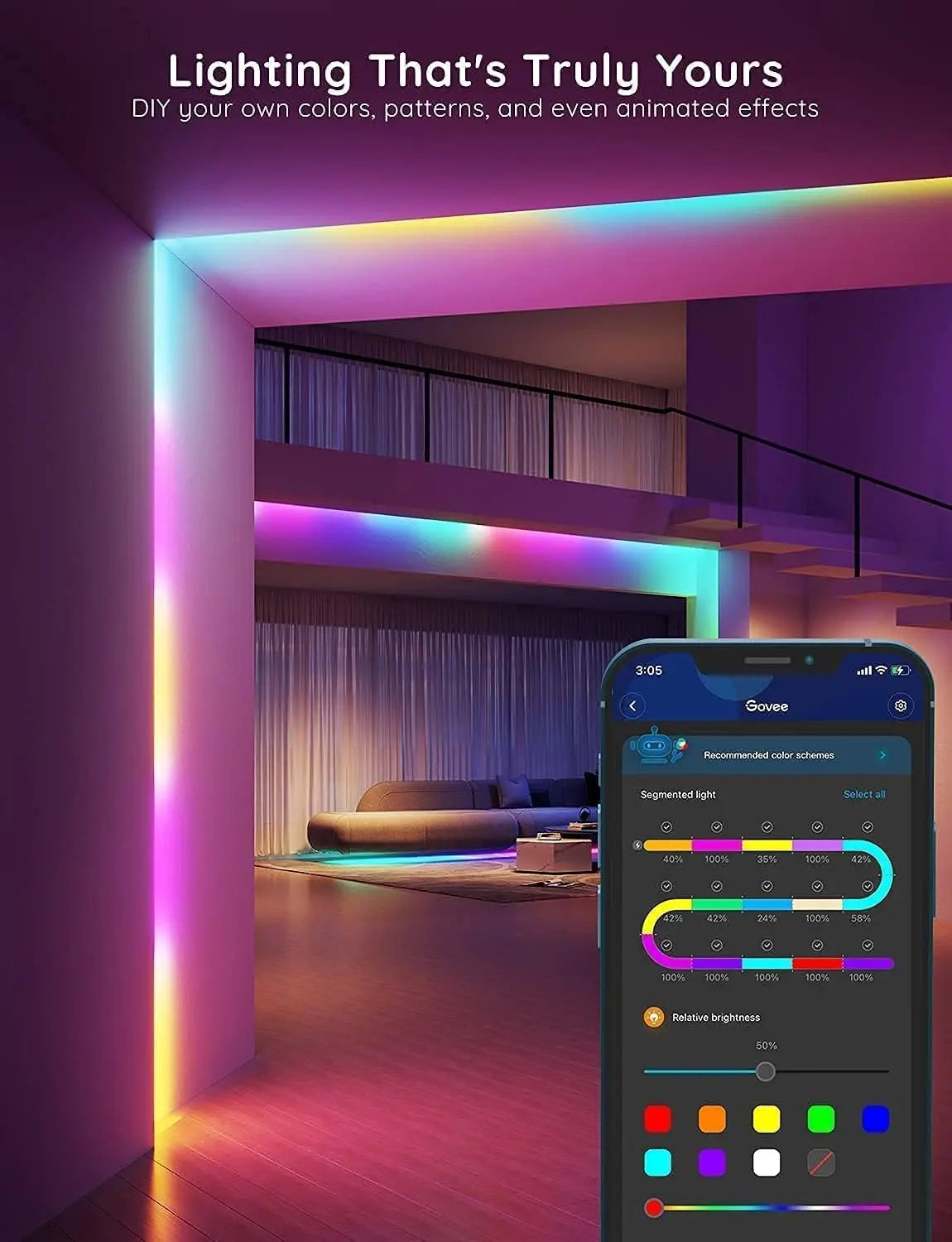 Govee RGBIC Alexa LED Strip Light 
