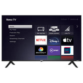 RCA 32 Inch 720P TV, Freeview HD Dolby Digital Audio DVB T2/S2 HD LED Backlighting Display Television, HDMI USB Earphone Output Media Player Monitor PS5 Xbox, Small Screen for Bedroom Kitchen Black
