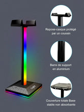 GIPOYENT RGB Gaming Headphone Stand Lights, RGB Gaming Stand Light for Desktop PC Gaming Headset Accessories, Best Gift for Husband, Kids, Boyfriend