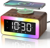 Birthday Gifts for Men – Alarm Clock Bedside with Wireless Charger, Bluetooth Speaker and White Noise Machine, Colourful Night Light, Snooze Digital Alarm, Men Women Teens Him Her Ideal Xmas Gifts