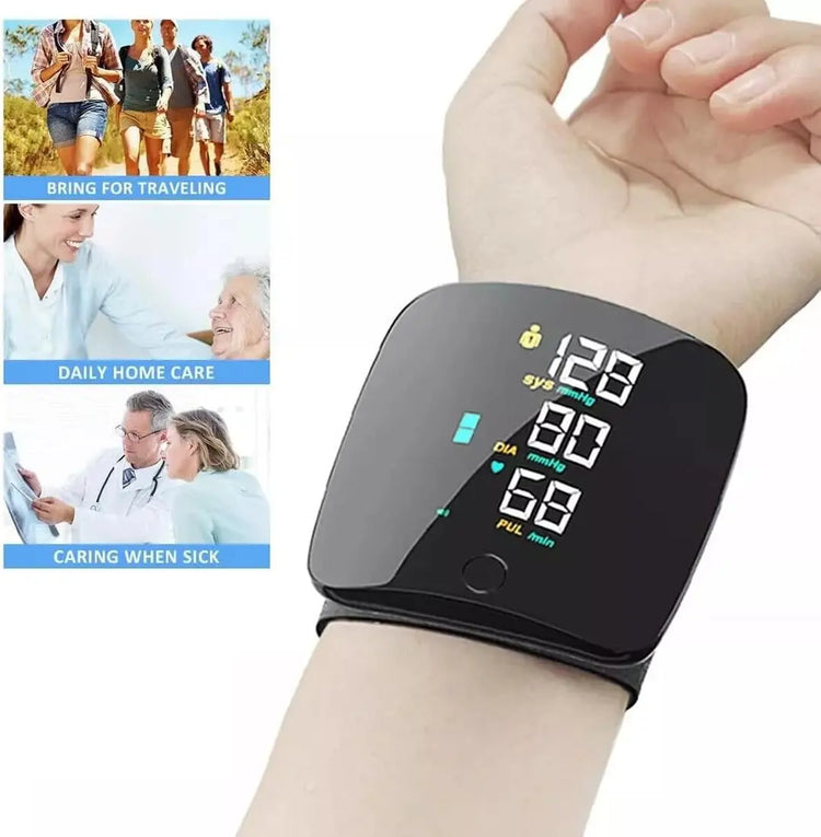 FiTspi Wrist Accurate Automatic Blood Pressure Monitor