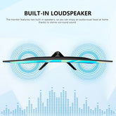 Gawfolk 24.5-inch PC Screen, Curved(3000R) 120hz Gaming Monitor with Built-in Speakers FHD 1080p 1ms Bezel-less, 98% sRGB, 178° Wide Angle, HDMI、VGA, Compatible with Wall Mounted VESA 75*75MM - Black