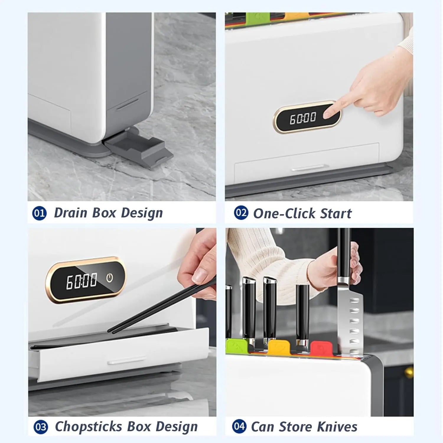 Modern Smart Cutting Boards with Storage Stand