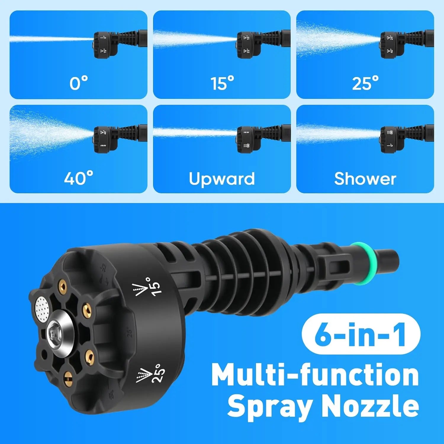 Upgraded LCD Display Portable Cordless Pressure Washer