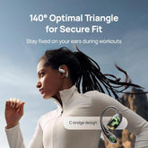 HUAWEI FreeArc Open-Ear Earbuds, Secure Fit and Comfort, IP57 Water Resistance, Dynamic Bass, 28 Hours Playtime, Sports Earphones, Headset for Running Workout Driving, iOS & Android, Bluetooth, Grey