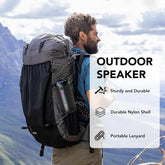 Portable Bluetooth Speaker with 30W Stereo Sound, 3 EQ Mode & 3 RGB lights, IPX7 Waterproof, 24H Playtime, TWS Wireless Pairing, Outdoor Speaker for Home, Outdoors and Hiking