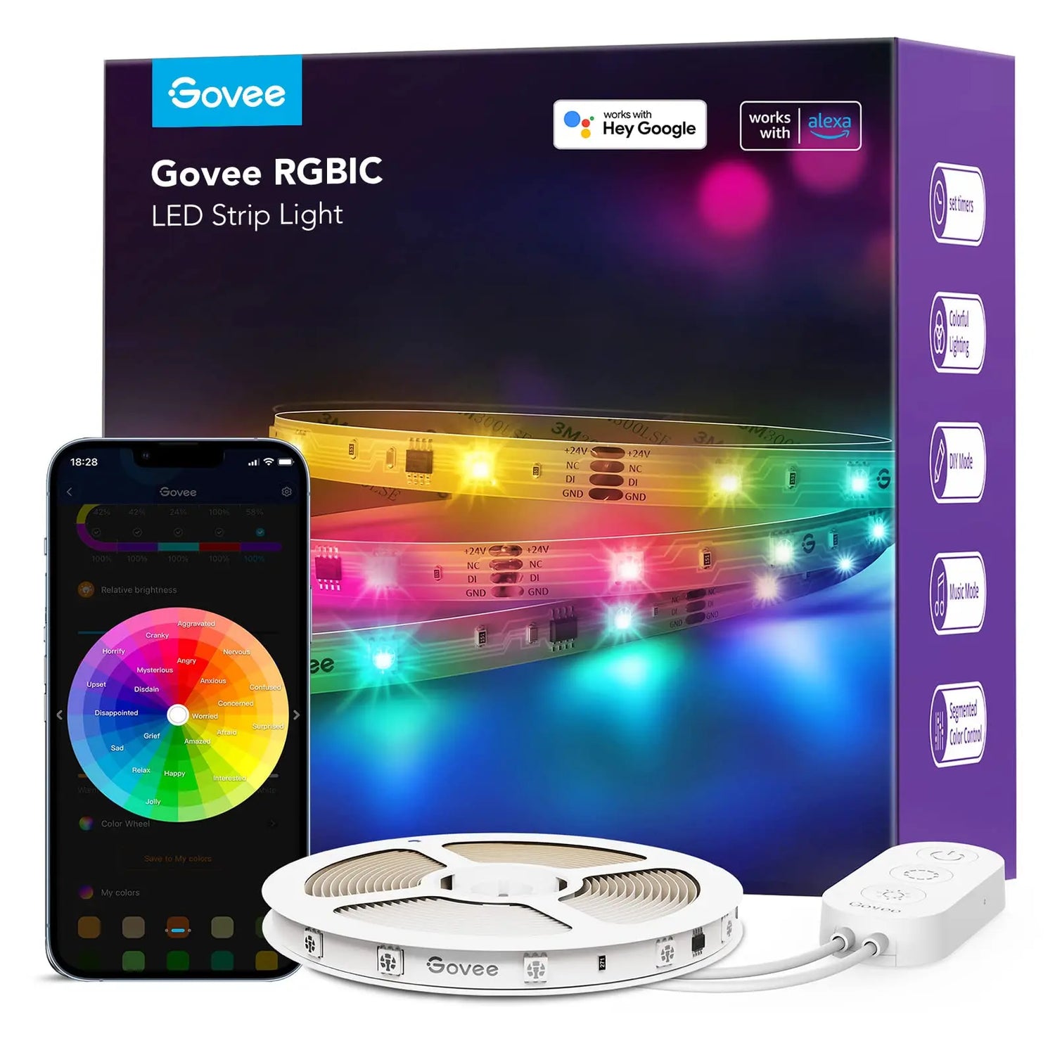Govee RGBIC Alexa LED Strip Light 