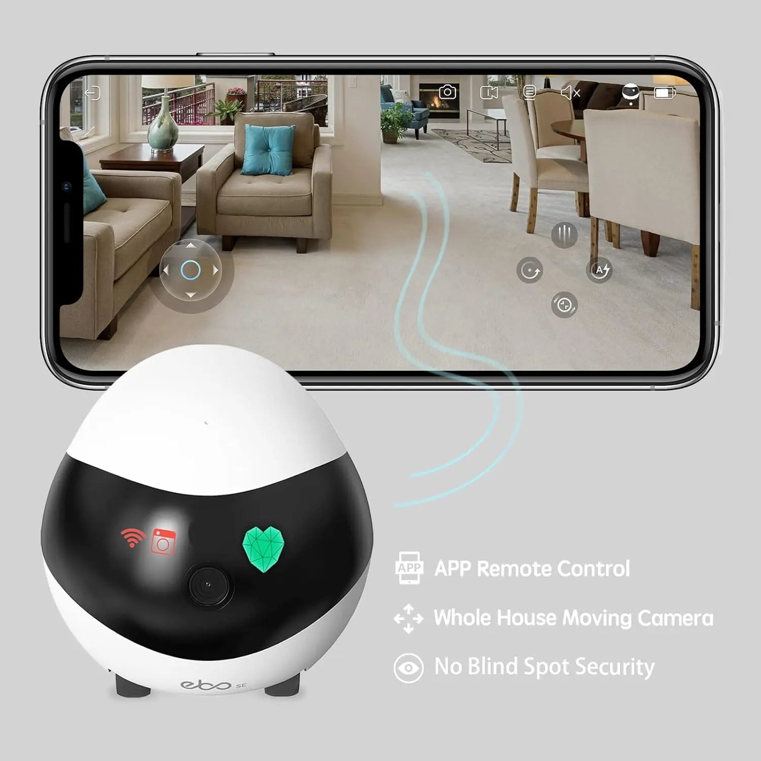 Enabot EBO SE FamilyBot Home Camera Robot