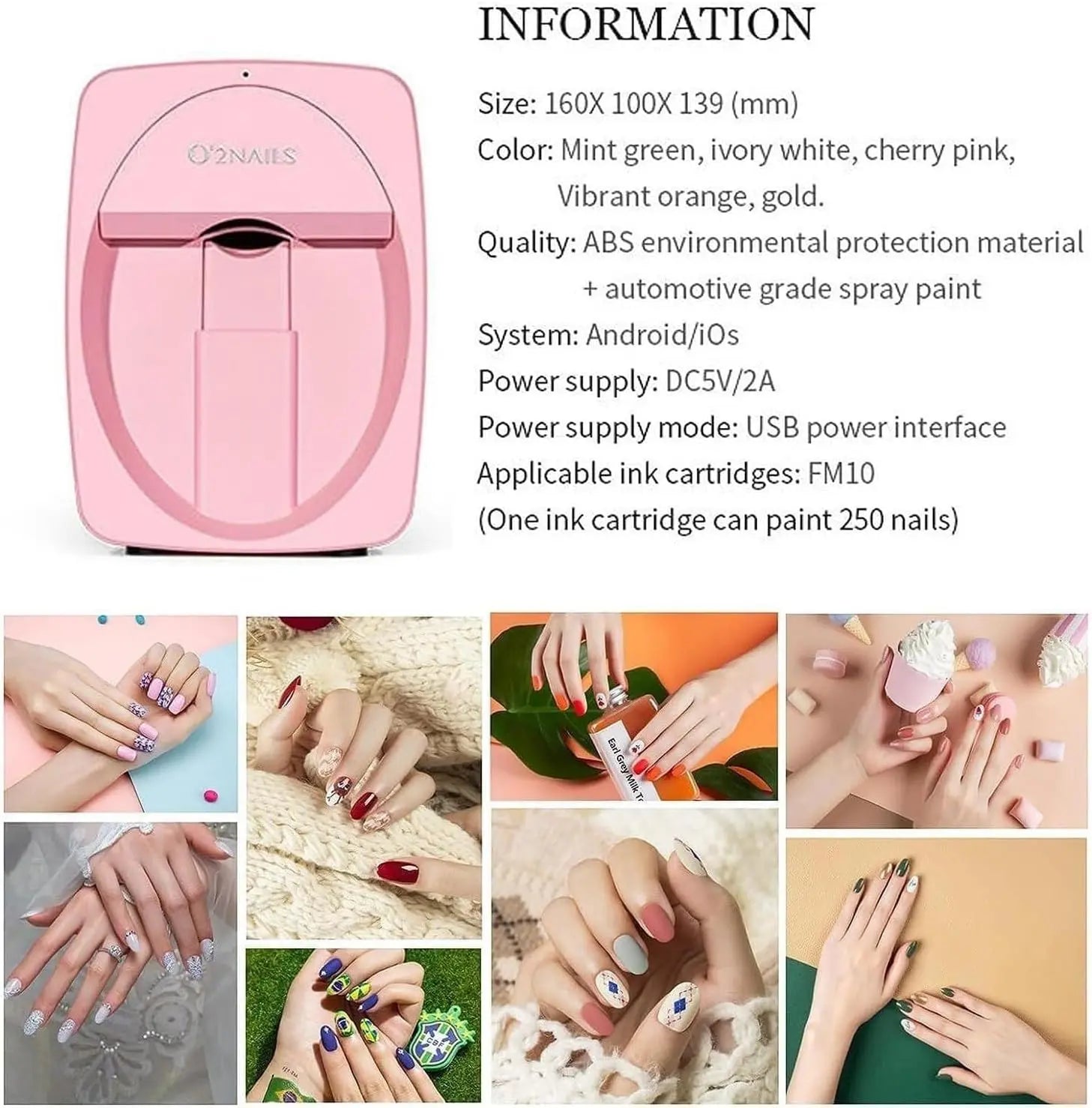 3D Smart Automatic Nail Printer