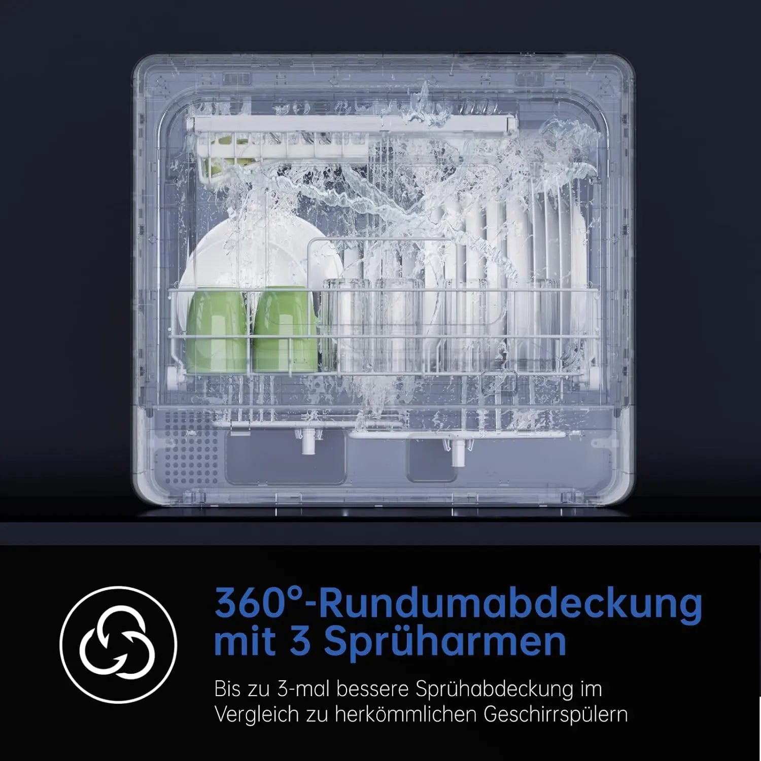 AIRMSEN ZMW-DTHA01 Mini Dishwasher