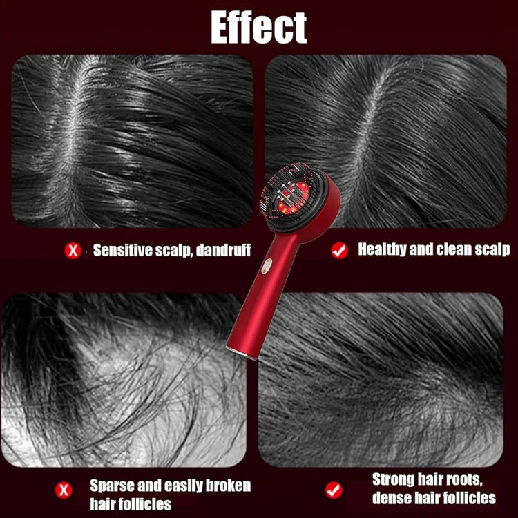 Electric Scalp Brush and Hair Massager, Reusable Brush for Hair Growth