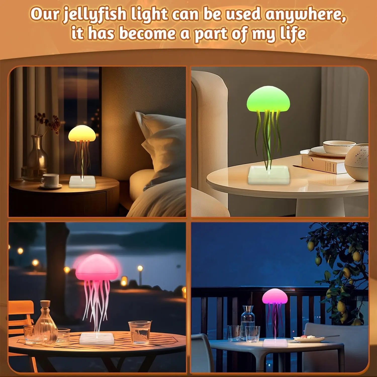 LED Jellyfish Lamp RGB Gradient