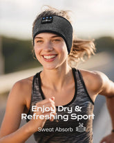 MUSICOZY Sleep Headphones, Comfortable Headband Headphones for Side Sleepers - Bluetooth 5.4 Wireless Headphone with Ultra Thin Speakers for Sleeping,Sport,Travel | Eye Mask Design for Deep Sleep