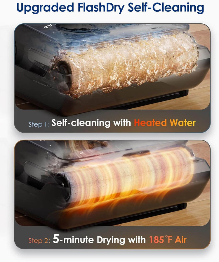 Tineco Floor One i6 Stretch Cordless Washing Machine Vacuum Cleaner Powerful 20kPa Tilting 180° Self-Cleaning Full and Drying for 5 Minutes with Air at 85°C 40 Minutes Autonomy