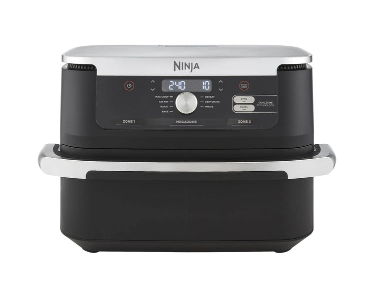 Ninja Double Stack XL Air Fryer, Vertical Dual Drawer Air Fryer with 4 cooking levels, 2 Drawers & 2 Racks, Space Saving Design, 9.5L Capacity, 6 Cooking Functions, 8 Portions, Copper Black SL400UKCP
