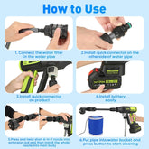 Upgraded LCD Display Portable Cordless Pressure Washer