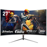 Gawfolk 24.5-inch PC Screen, Curved(3000R) 120hz Gaming Monitor with Built-in Speakers FHD 1080p 1ms Bezel-less, 98% sRGB, 178° Wide Angle, HDMI、VGA, Compatible with Wall Mounted VESA 75*75MM - Black