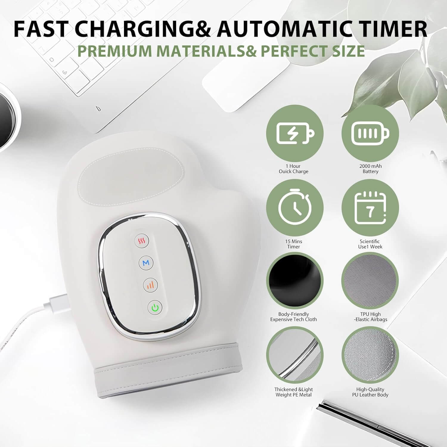 Su7 Hand Massager with Heat and Compression, 3 Massage 4 Temperatures 5 Compression Models Hand Massage for Arthritis & Carpal Tunnel, Ideal Gifts for Women/Men features.