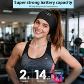 MUSICOZY Sleep Headphones,Ultra-Soft Wireless Headband Bluetooth for Side Sleepers, with 14H Playtime & Bluetooth 5.4, 4-in-1 Music Sleep Earphones for side sleeping