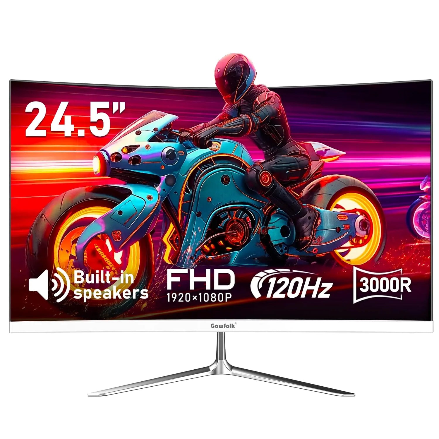27" 2K Gaming Monitor - 120Hz, QHD PC Computer Screen IPS with AMD FreeSync, Flicker-Free, Support VESA Mountable (75x75mm)