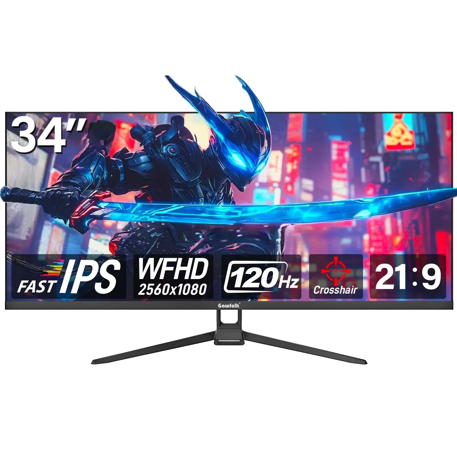 27" 2K Gaming Monitor - 120Hz, QHD PC Computer Screen IPS with AMD FreeSync, Flicker-Free, Support VESA Mountable (75x75mm)