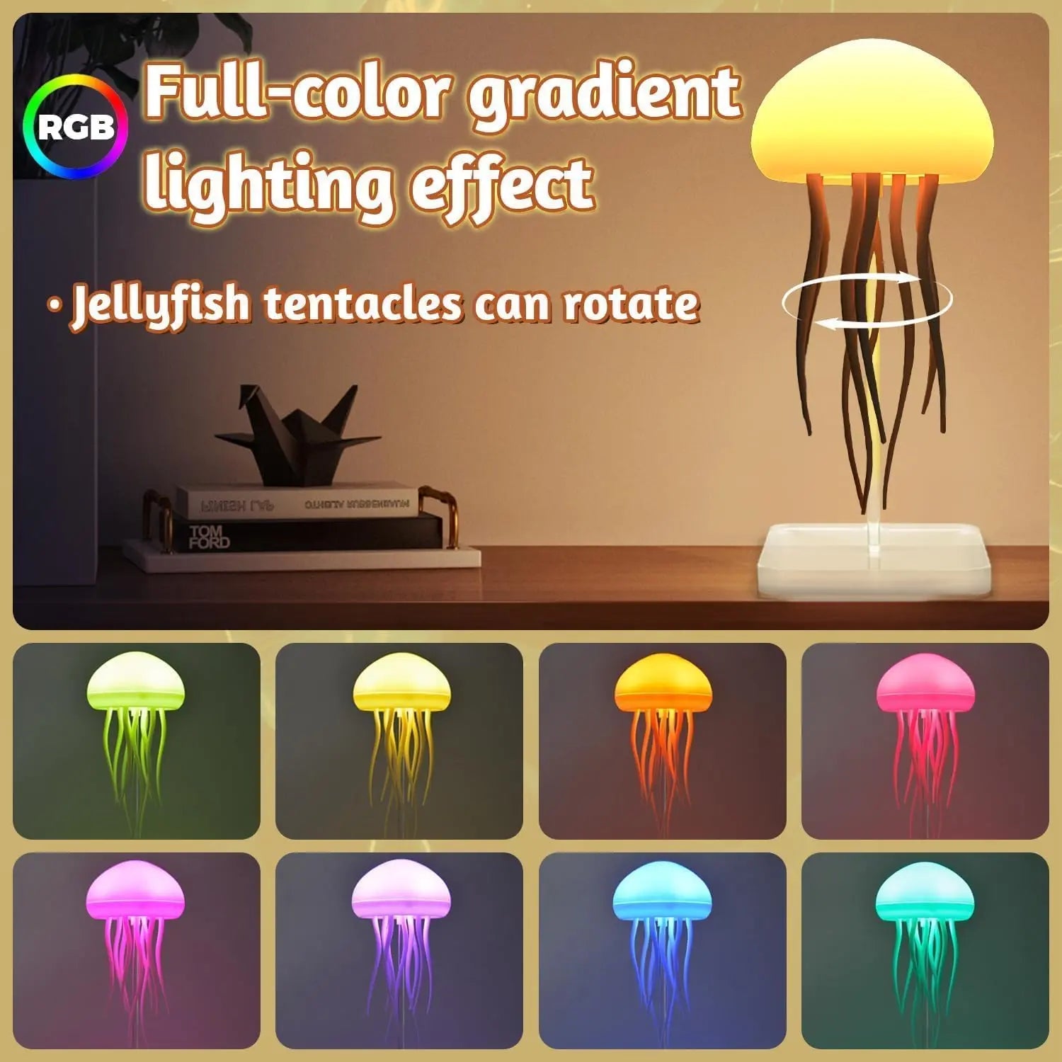 LED Jellyfish Lamp RGB Gradient