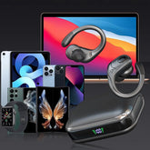 Wireless Headphones, True Wireless Stereo Sound Bluetooth 5.3 Earbuds with LED Power Display, IPX7 Waterproof Open Ear Buds with Ergonomic Earhook, Ideal for Gym, Jogging, Commuting