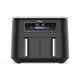 Ninja Double Stack XL Air Fryer, Vertical Dual Drawer Air Fryer with 4 cooking levels, 2 Drawers & 2 Racks, Space Saving Design, 9.5L Capacity, 6 Cooking Functions, 8 Portions, Copper Black SL400UKCP