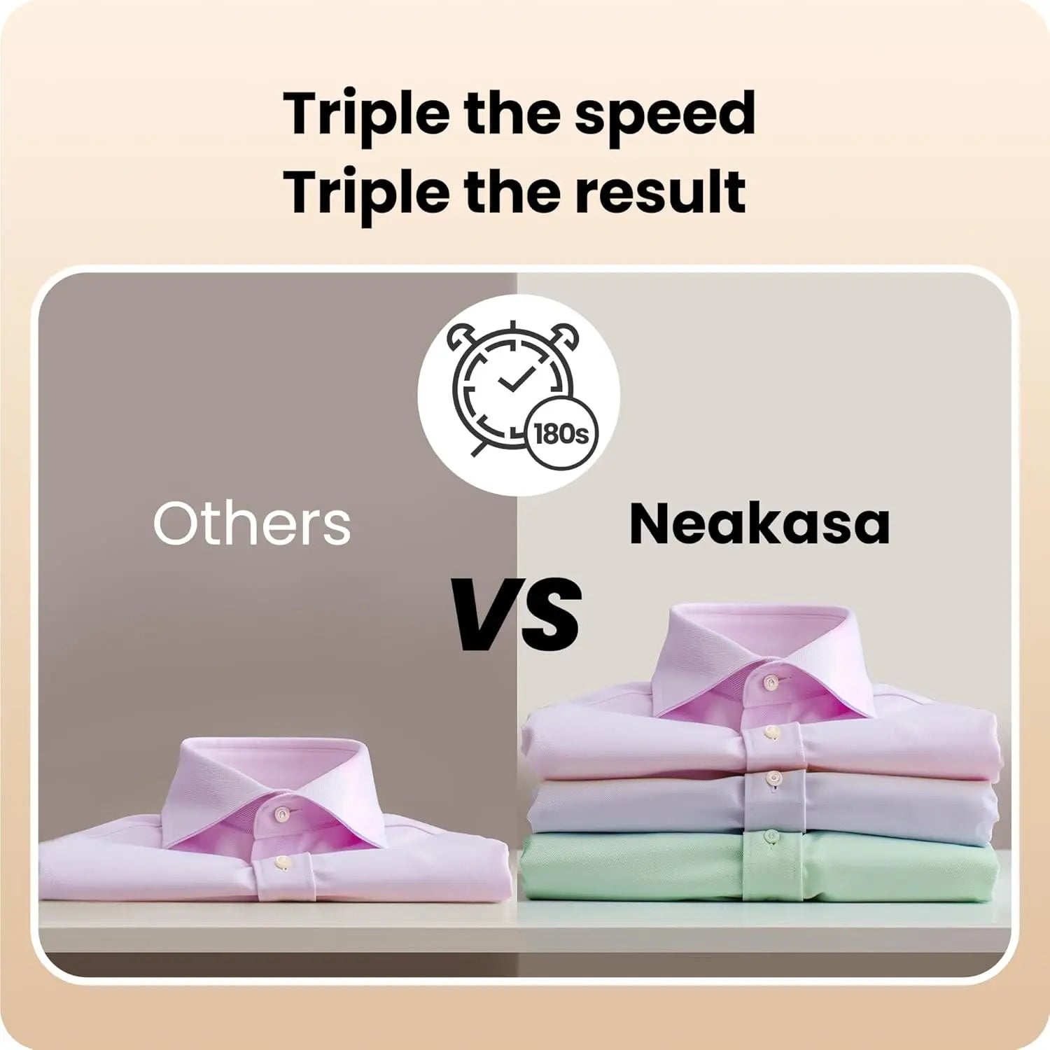 Neakasa Magic 1 Portable Steam Straightener with Suction, Compact and Foldable, No Ironing Board Required, One Hand Operation