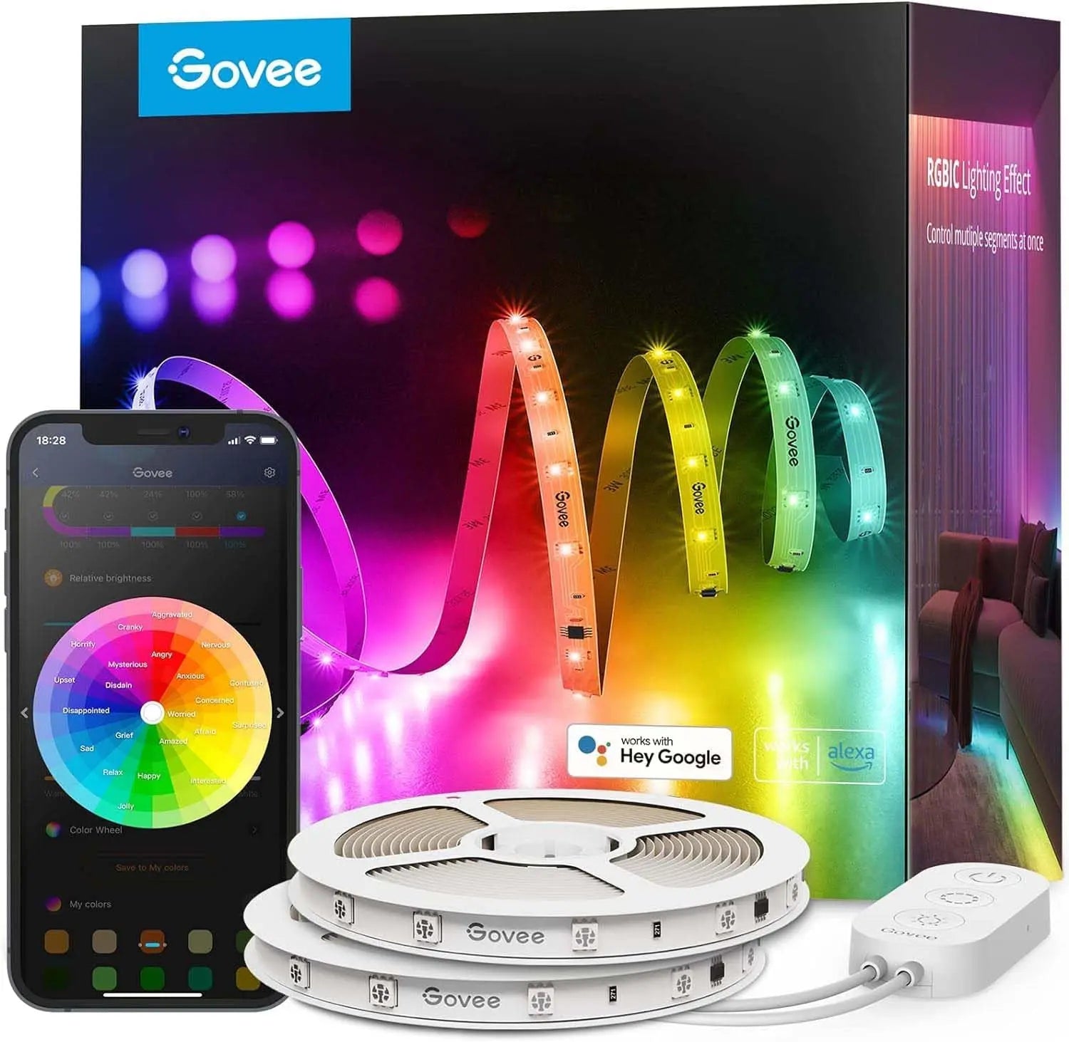 Govee RGBIC Alexa LED Strip Light 