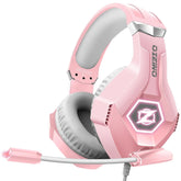 Gaming Headset Stereo Surround Sound Gaming Headphones with Breathing RGB Light & Adjustable Mic for PS4 PS5 PC Xbox One Laptop Mac