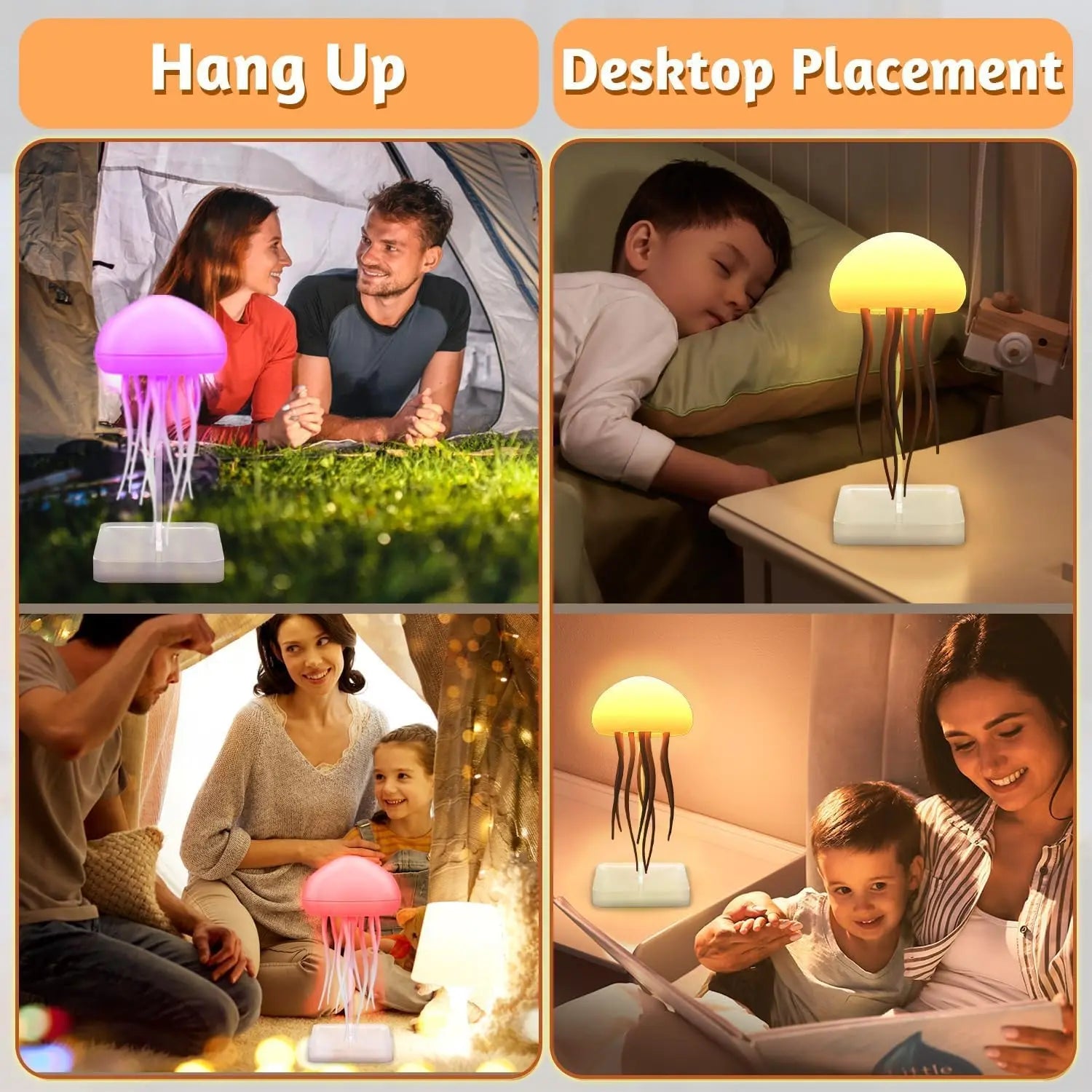 LED Jellyfish Lamp RGB Gradient