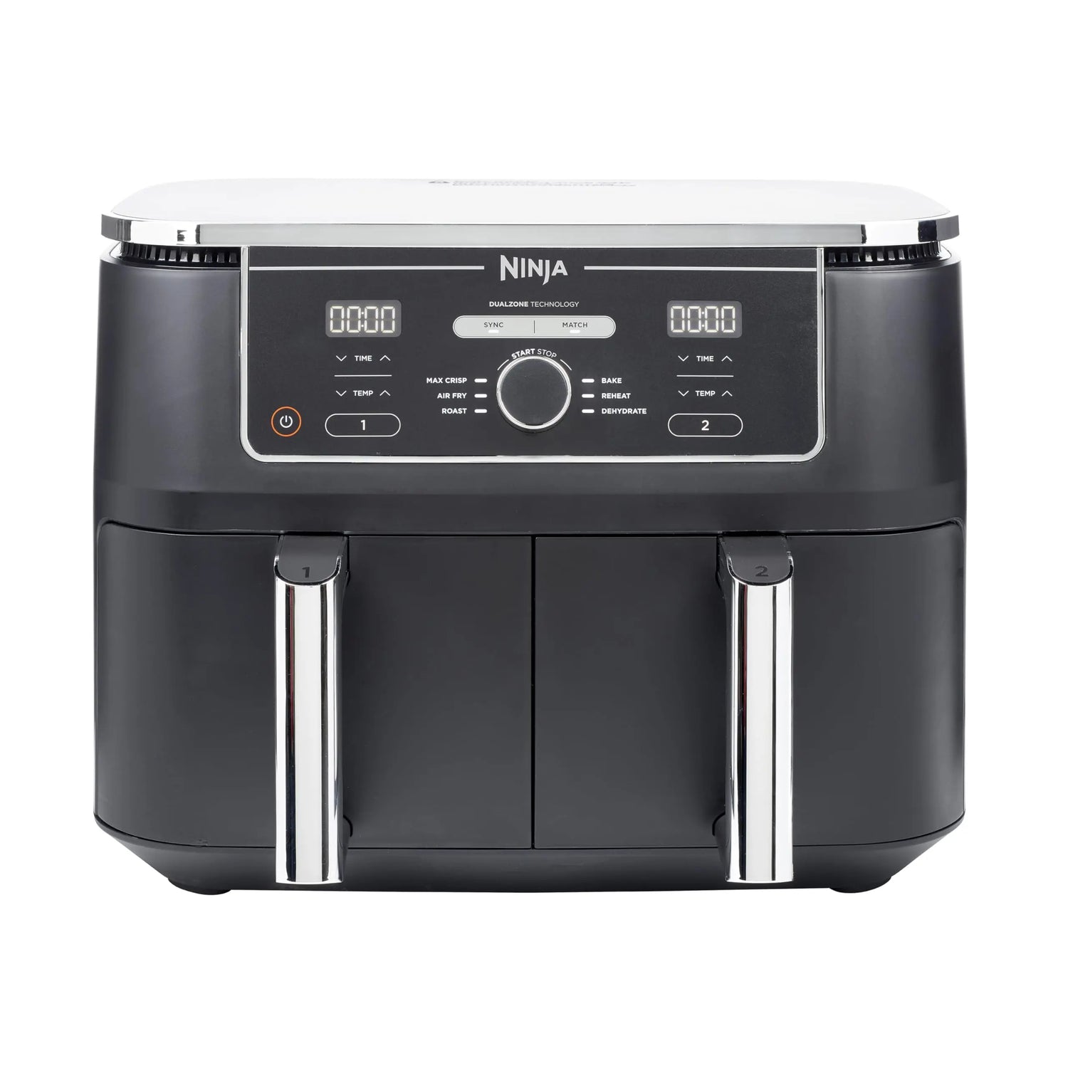 Ninja Double Stack XL Air Fryer, Vertical Dual Drawer Air Fryer with 4 cooking levels, 2 Drawers & 2 Racks, Space Saving Design, 9.5L Capacity, 6 Cooking Functions, 8 Portions, Copper Black SL400UKCP